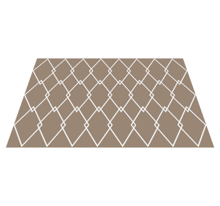 INTERSECTING DIAMONDS geometric vinyl rug - TenStickers