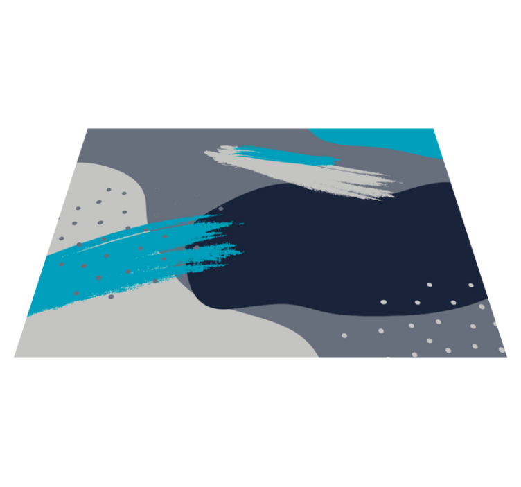 Abstract Splash Pattern modern vinyl rug - TenStickers