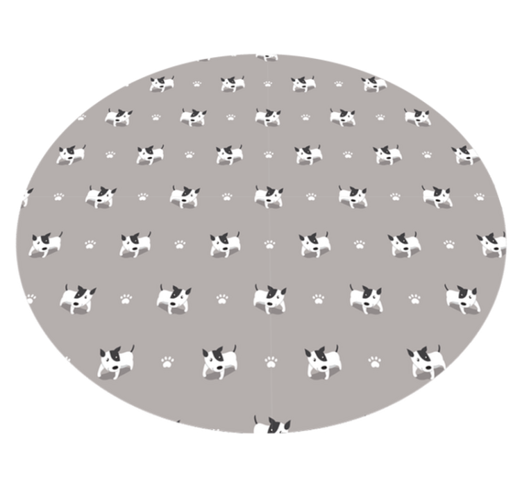 Cute puppy pattern animal vinyl rug - TenStickers
