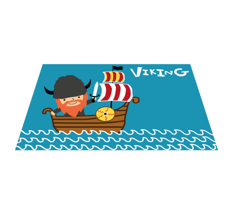 Viking adventure kids vinyl rug - TenStickers