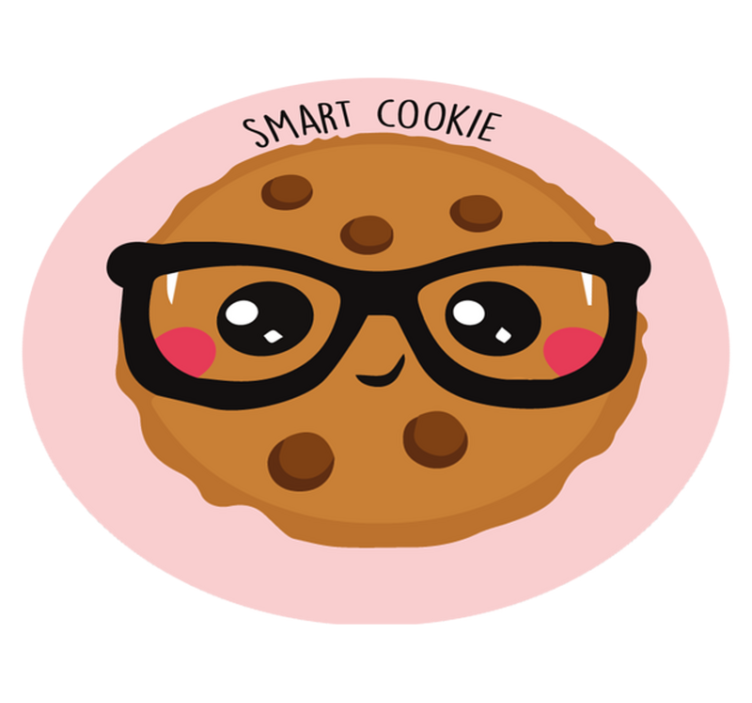 Smart cookie drawing custom rug - TenStickers