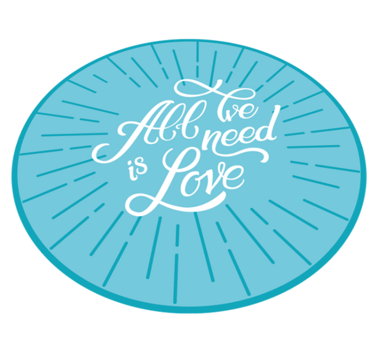 All need is love custom rug - TenStickers