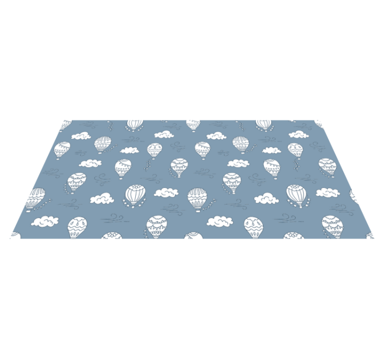 Blue air balloons baby play mat - TenStickers