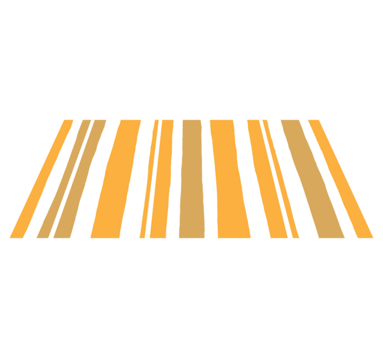 Orange and white stripes vinyl carpet - TenStickers