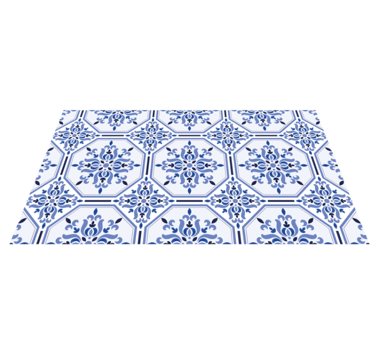 Lisboa pattern tile vinyl carpet - TenStickers