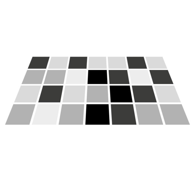 White and gray pattern tile carpet - TenStickers