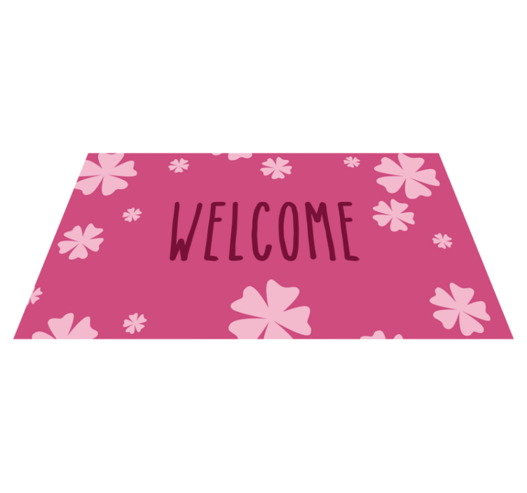 Inspirational flower design floral rug - TenStickers