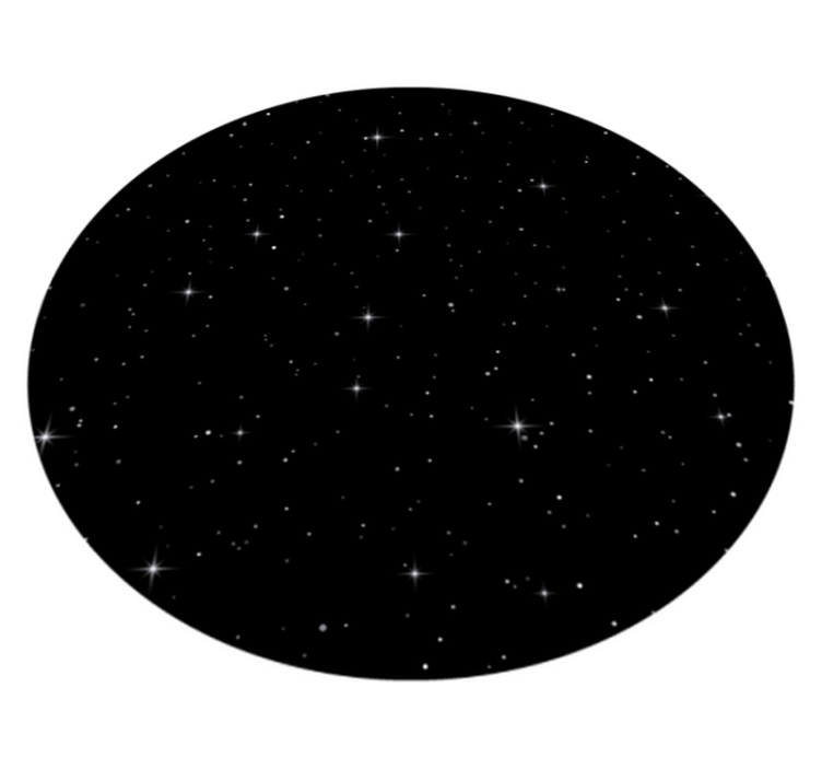 Starry Night Vision star vinyl rug - TenStickers