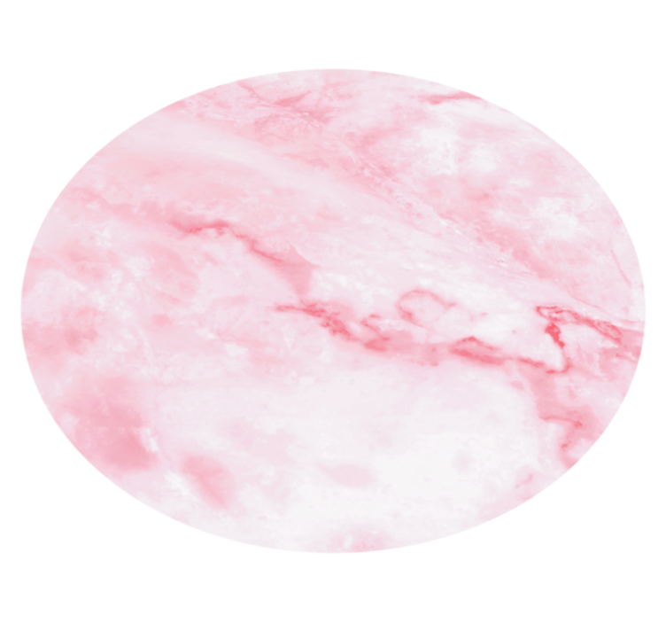 Pink realistic effect marble vinyl rug - TenStickers