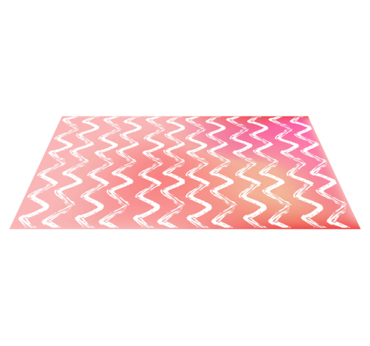 Zigzag Patterned Layout geometric vinyl rug - TenStickers