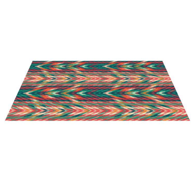 Dynamic colour waves striped vinyl rug - TenStickers