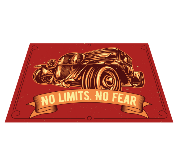 Classic Old car living room rug - TenStickers