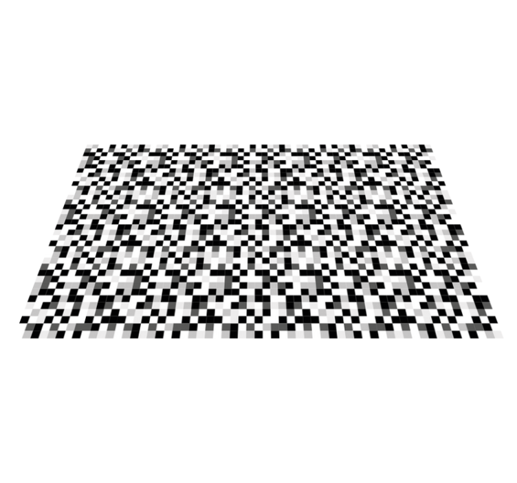 Pixelated Pattern teen vinyl rug - TenStickers