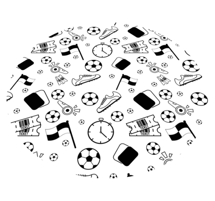 Sports Themed Fun game vinyl rug - TenStickers