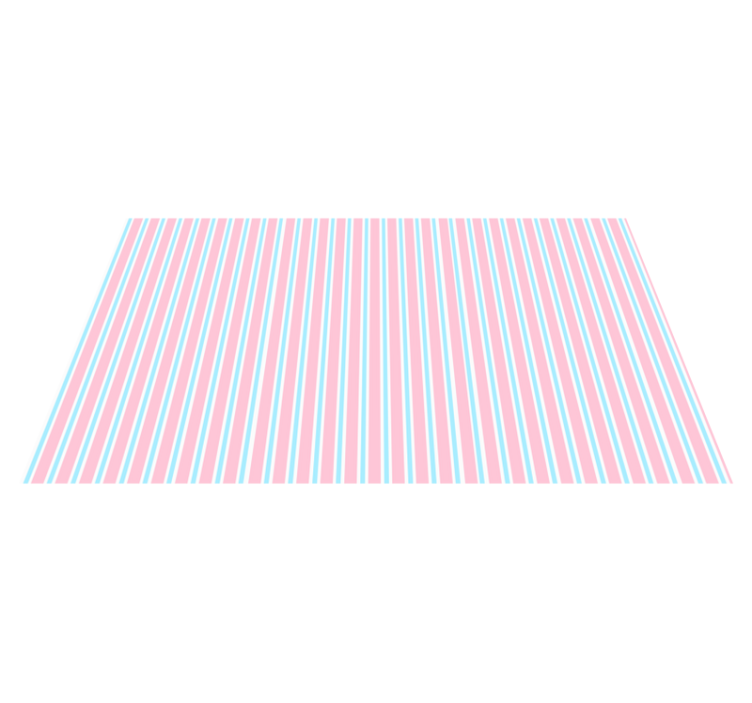 Pastel Pattern striped vinyl rug - TenStickers