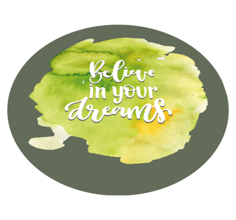 Believe In Dreams custom rug - TenStickers