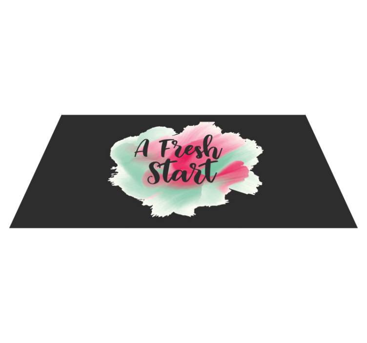 Custom rug a new beginning - TenStickers