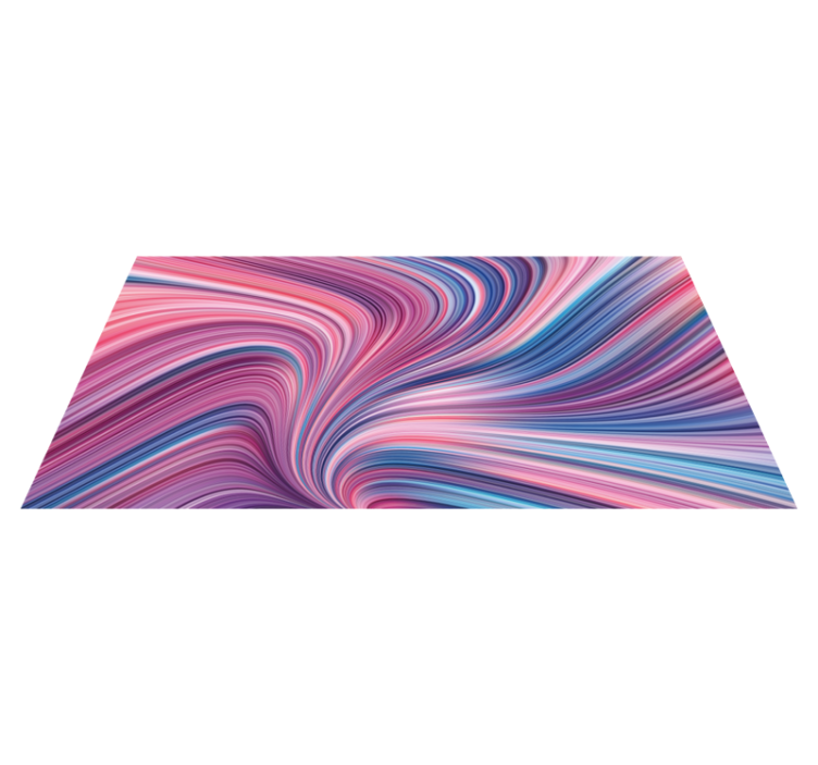 Twisting hue corrents textured vinyl rug - TenStickers