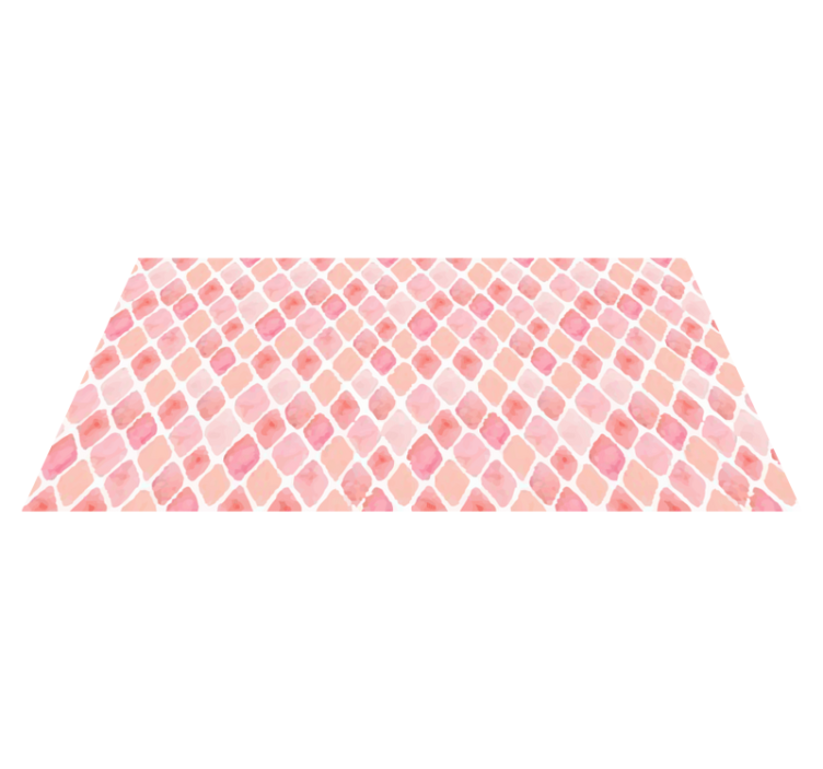 Soft pink aquarella strokes bedroom vinyl rug - TenStickers