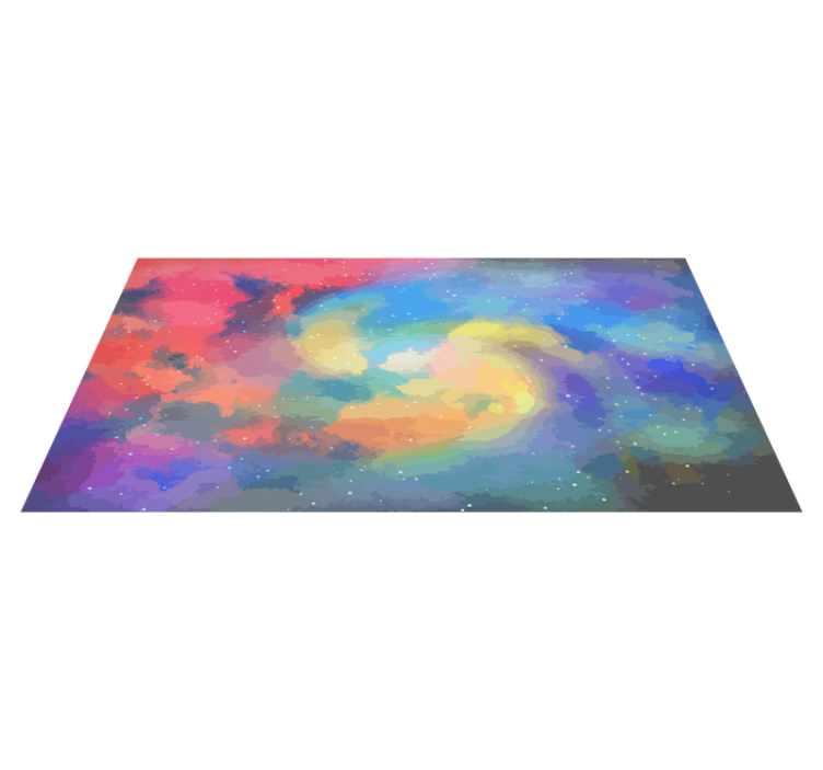 Celestial Swirl modern vinyl rug - TenStickers