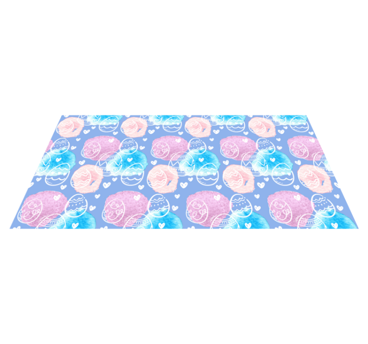 Colorful Easter Eggs kids vinyl rug - TenStickers