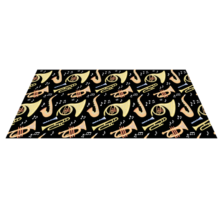 Event vinyl rug musical instrument ideas - TenStickers