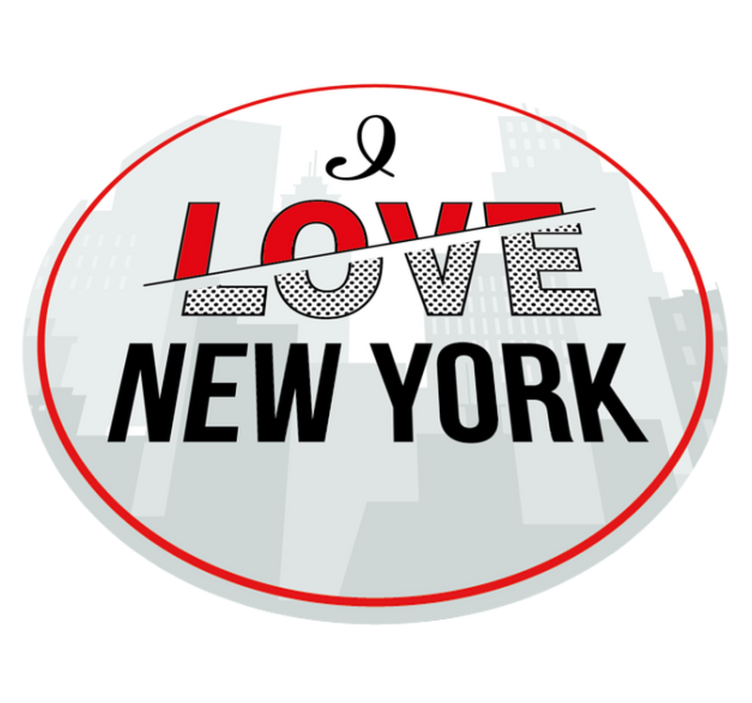 I LOVE NEW YORK custom rug - TenStickers