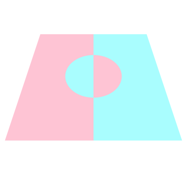 Soft Color Contrast minimal vinyl rug - TenStickers