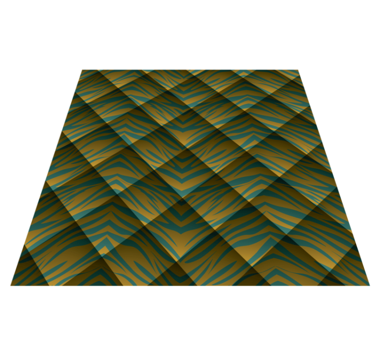 Animal print vinyl rug zebra pattern fusion - TenStickers