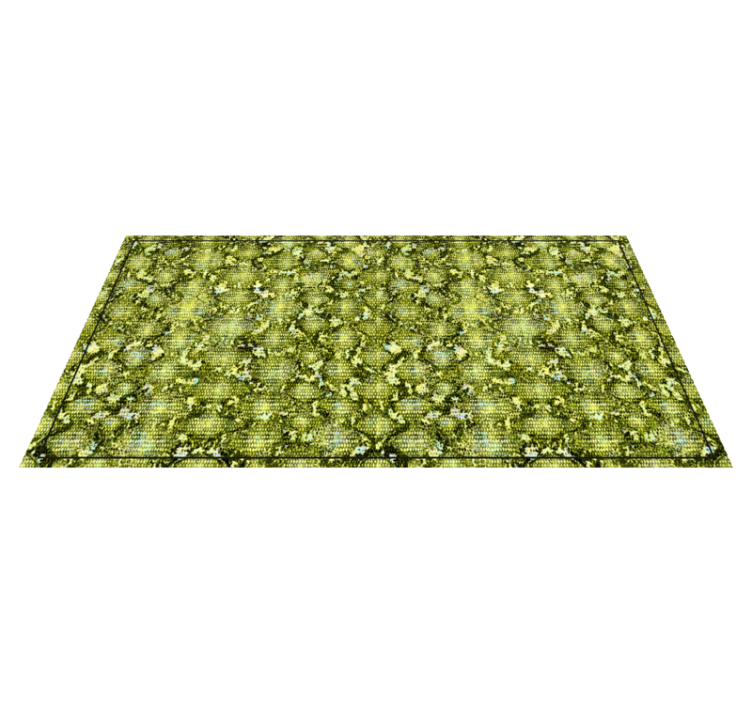 Green reptile skin animal print vinyl rug - TenStickers