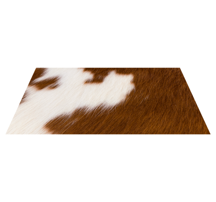 Animal print vinyl rug cowhide design - TenStickers