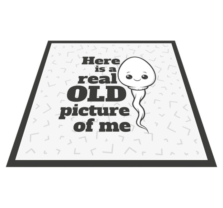 My old first picture fun design custom rug - TenStickers
