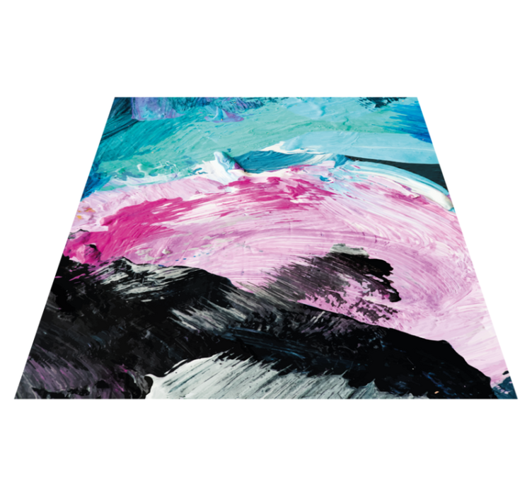 Abstract colour explosion textured vinyl rug - TenStickers