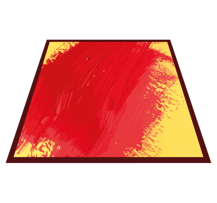 Vibrant colour splash modern vinyl rug - TenStickers