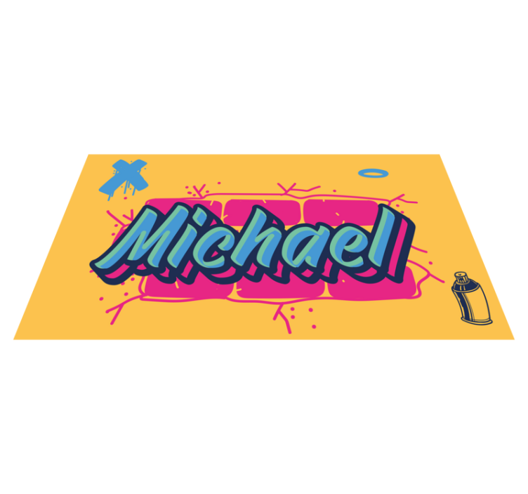 Dope style graffiti design personalised mat - TenStickers