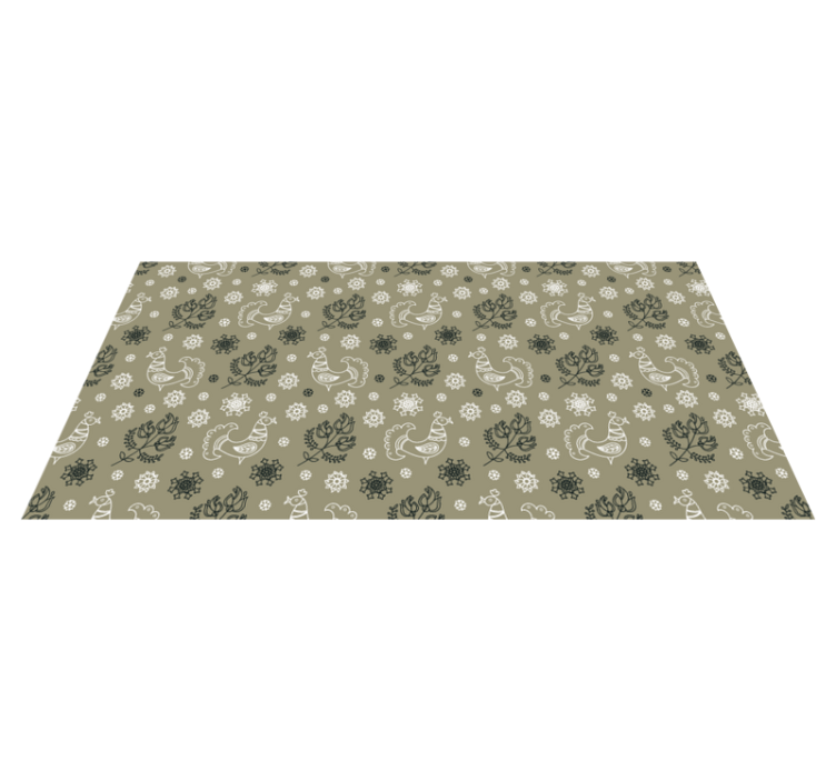 Charming Animal Motifs custom vinyl rug - TenStickers