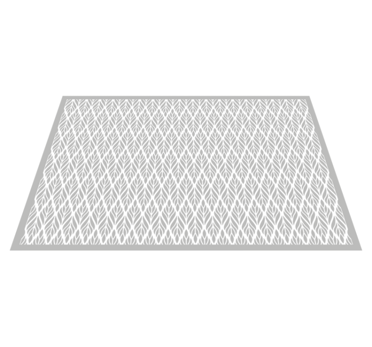 Ethnic floral grey pattern vintage rug - TenStickers