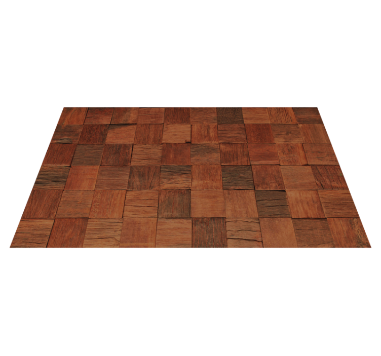 Warm Brown Texture wood effect vinyl rug - TenStickers