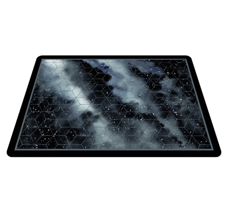 Hexagonal galaxy pattern teen vinyl rug - TenStickers