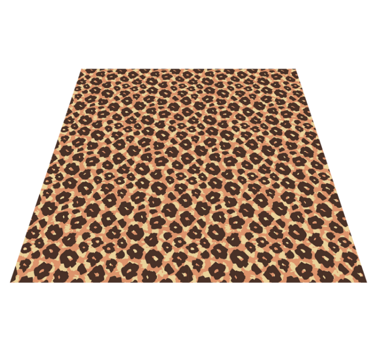 Leopard Pattern Mix animal print vinyl rug - TenStickers