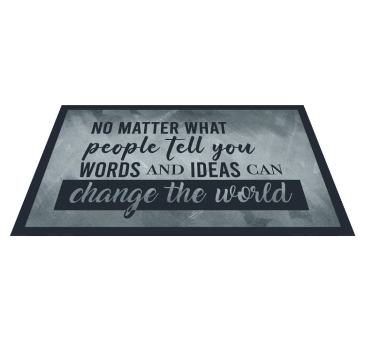 Dead Poets Society Quote custom rug - TenStickers