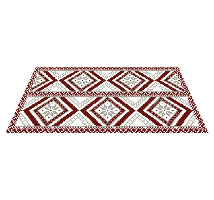 Intricate Geometric Patterns mosaic vinyl rug - TenStickers