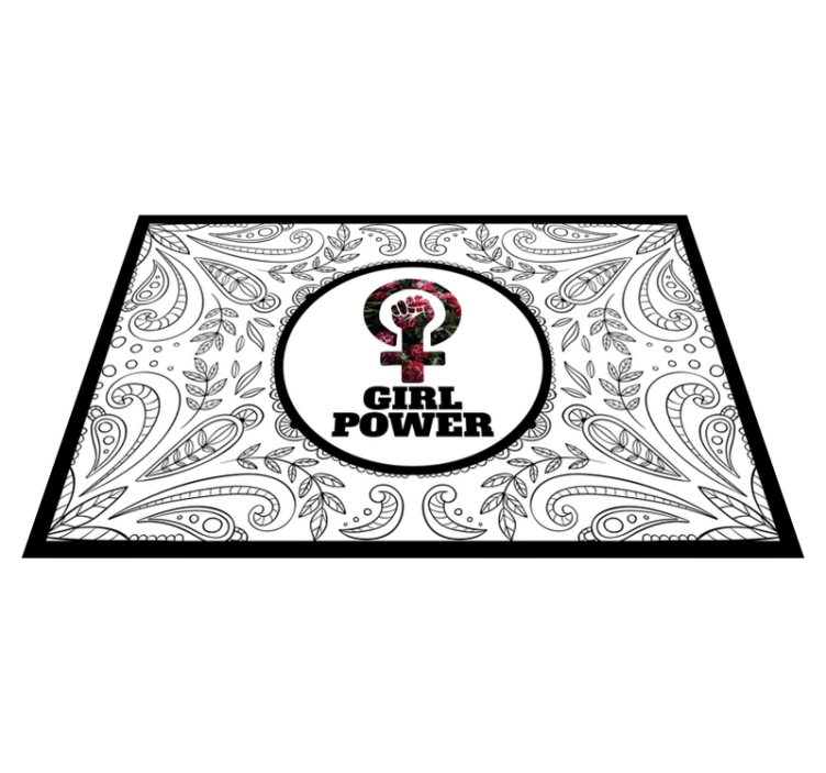 Girl Power Statement custom rug - TenStickers