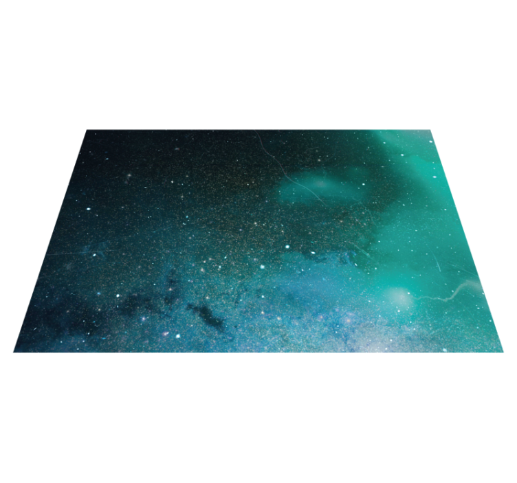 Cosmic Galaxy Hue star vinyl rug - TenStickers