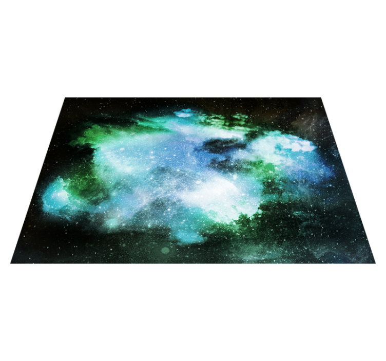 Very amazing cosmic rain nature vinyl rug - TenStickers