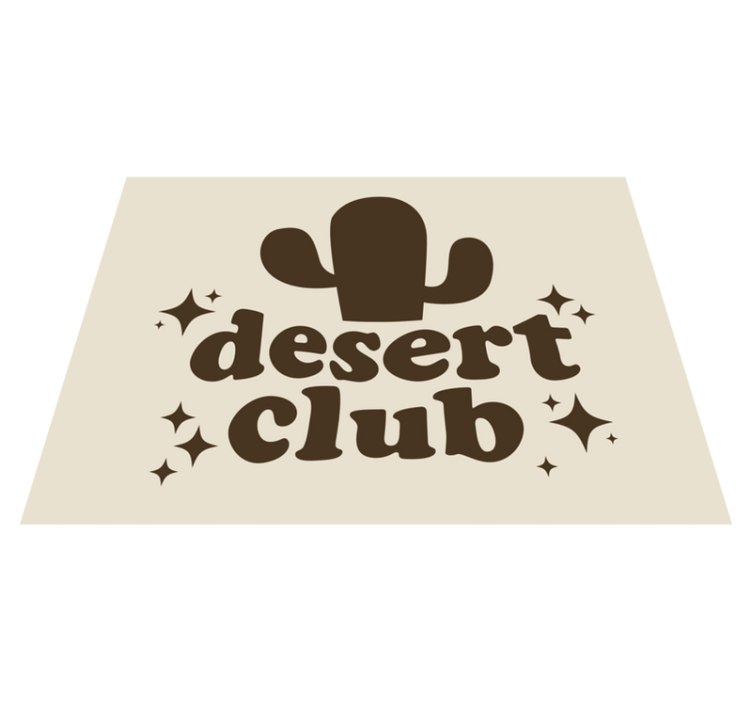 Desert club theme custom rug - TenStickers