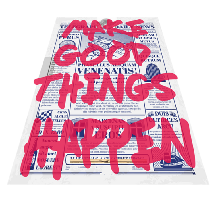 Make Good Things custom rug - TenStickers