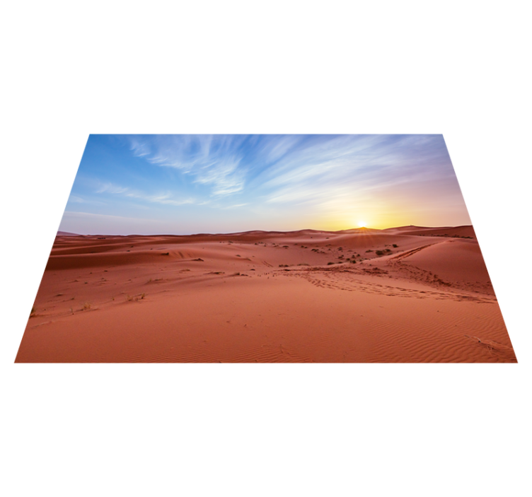Desert in front of a sunrise bedroom rug - TenStickers