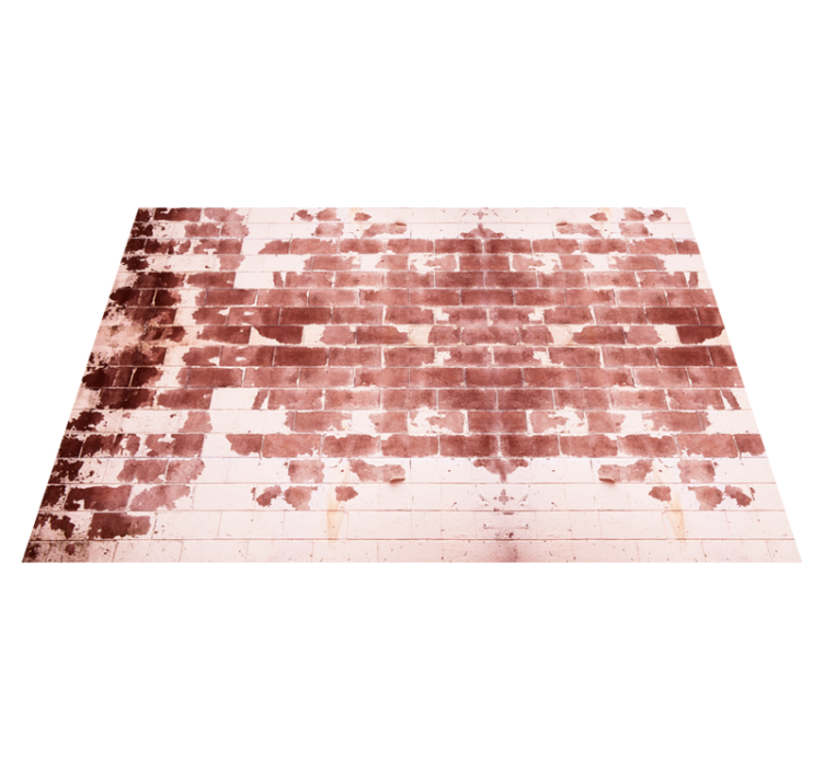 Rustic Brick Motif stone effect vinyl rug - TenStickers