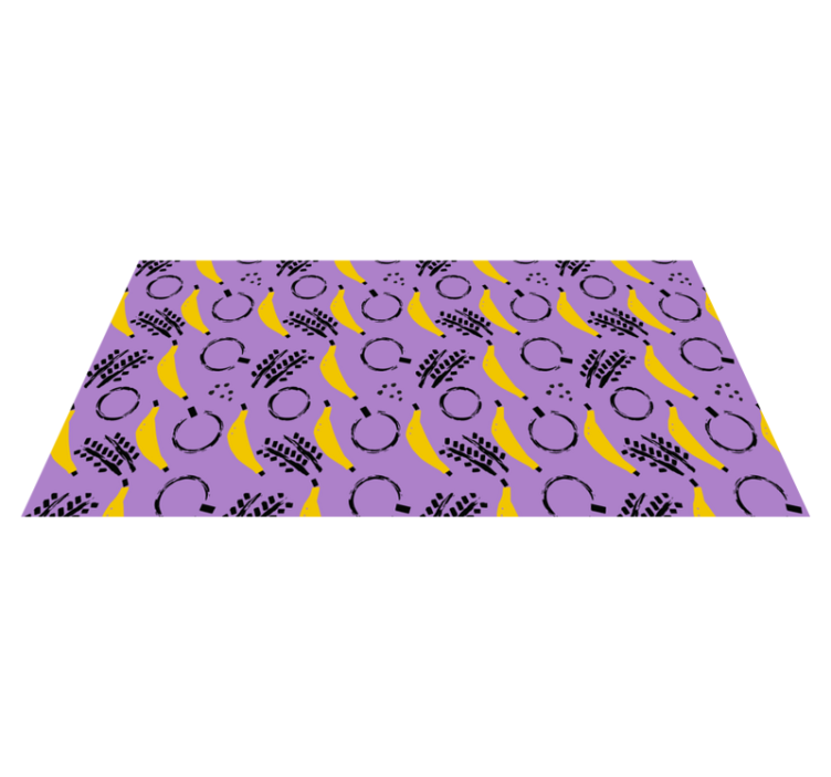 African style purple banana design modern rug - TenStickers